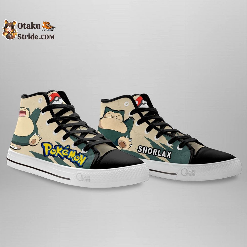 Snorlax High Top Shoes Custom Anime Sneakers