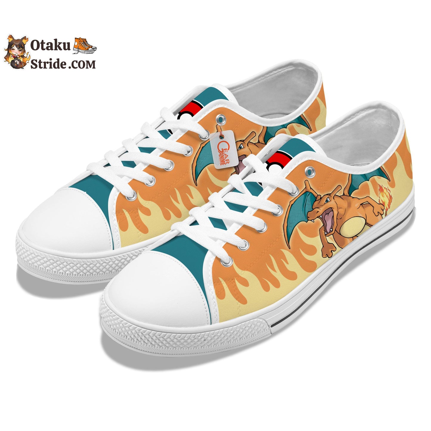 Charizard Sneakers Anime Low Top Shoes