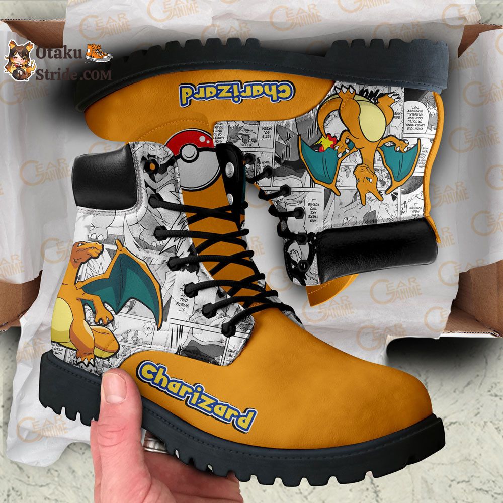 Charizard Boots Shoes Anime Custom NTT051