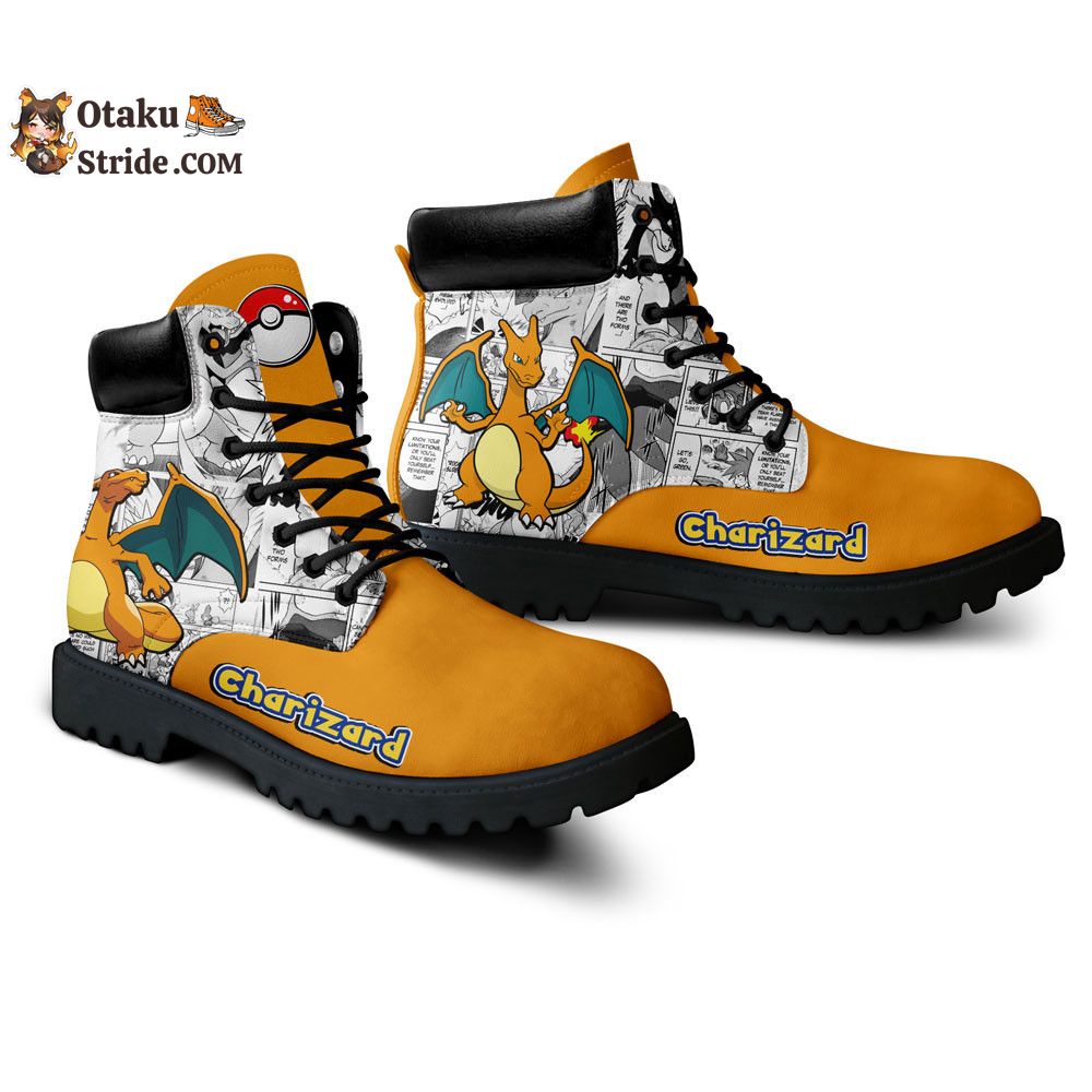 Charizard Boots Shoes Anime Custom NTT051