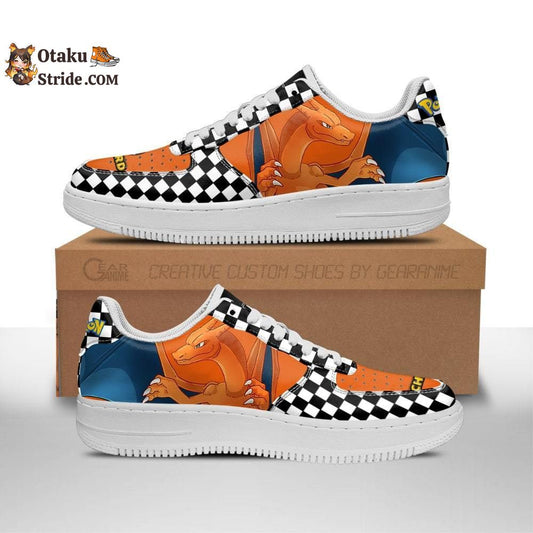 Charizard Air Sneakers Anime Checkerboard PT07AF