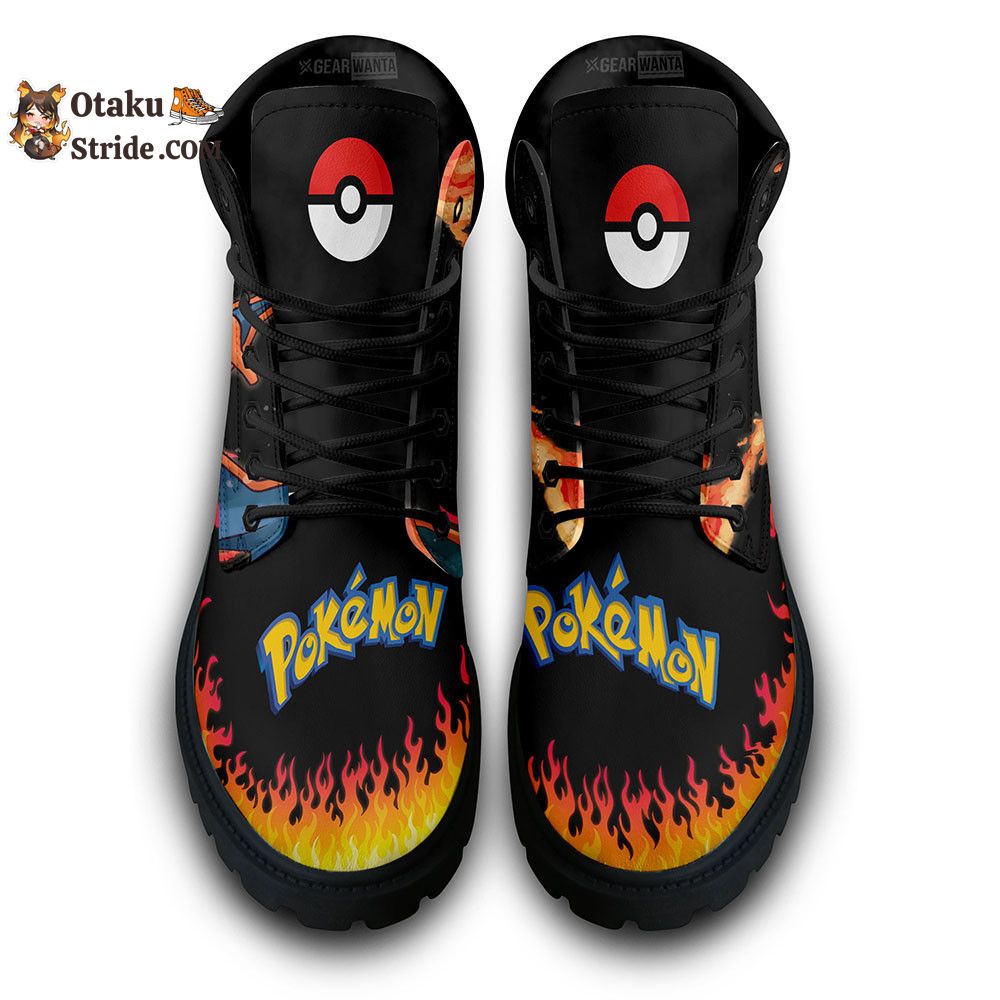 Charizard Boots Anime Leather Casual