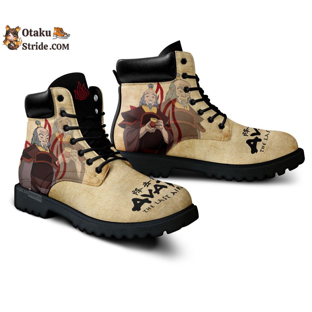 Avatar The Last Uncle Iroh Boots Shoes Anime Custom MV1312