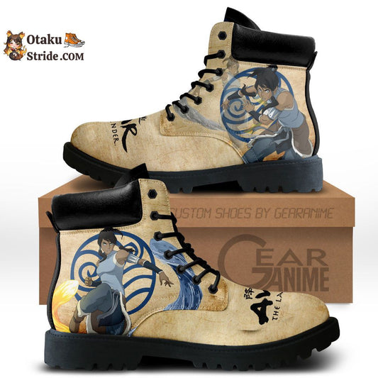 Avatar The Last Korra Boots Shoes Anime Custom MV1312