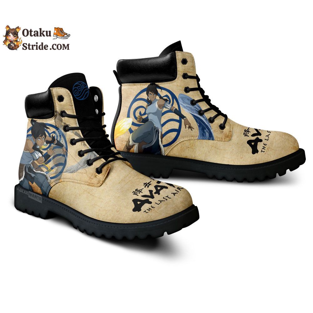 Avatar The Last Korra Boots Shoes Anime Custom MV1312