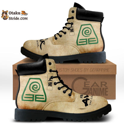 Avatar The Last Earth Nation Boots Shoes Anime Custom MV1312