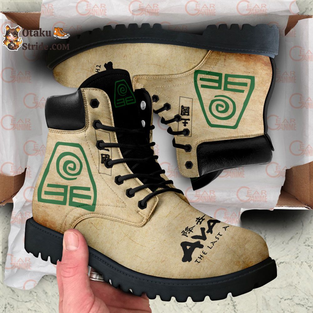 Avatar The Last Earth Nation Boots Shoes Anime Custom MV1312