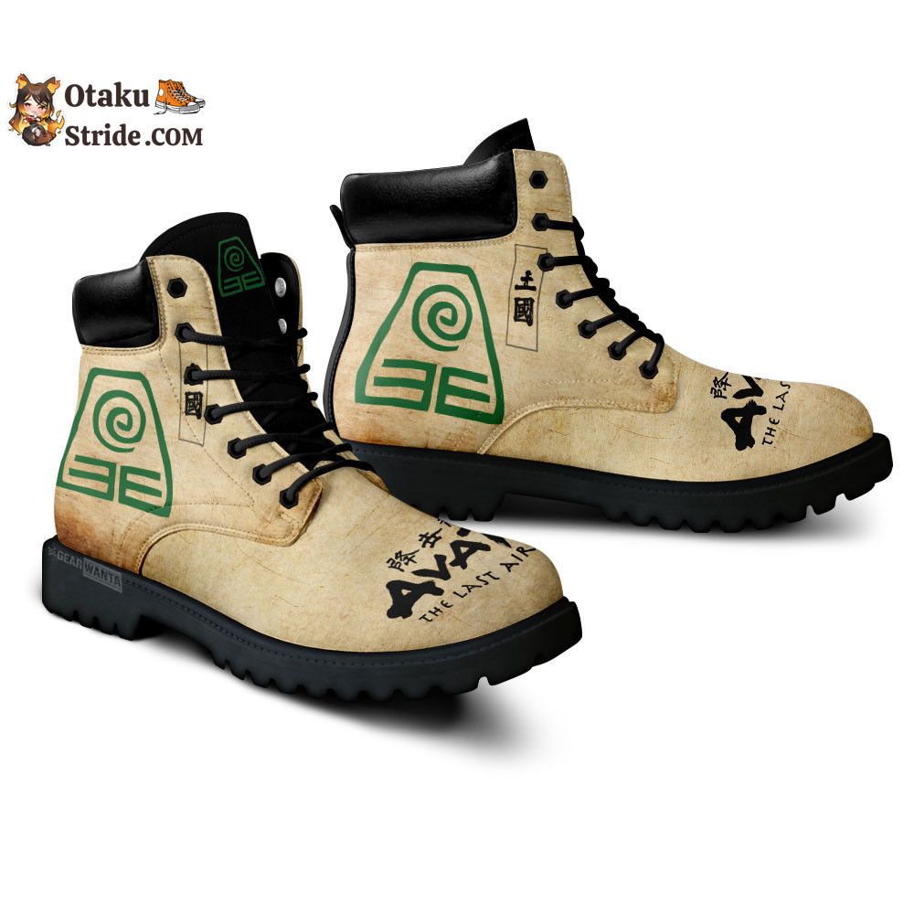 Avatar The Last Earth Nation Boots Shoes Anime Custom MV1312