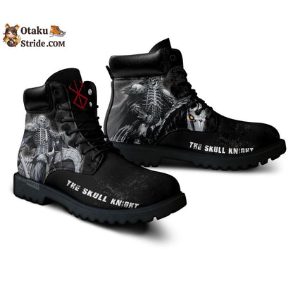 Berserk The Skull Knight Boots Anime Leather Casual MV0922