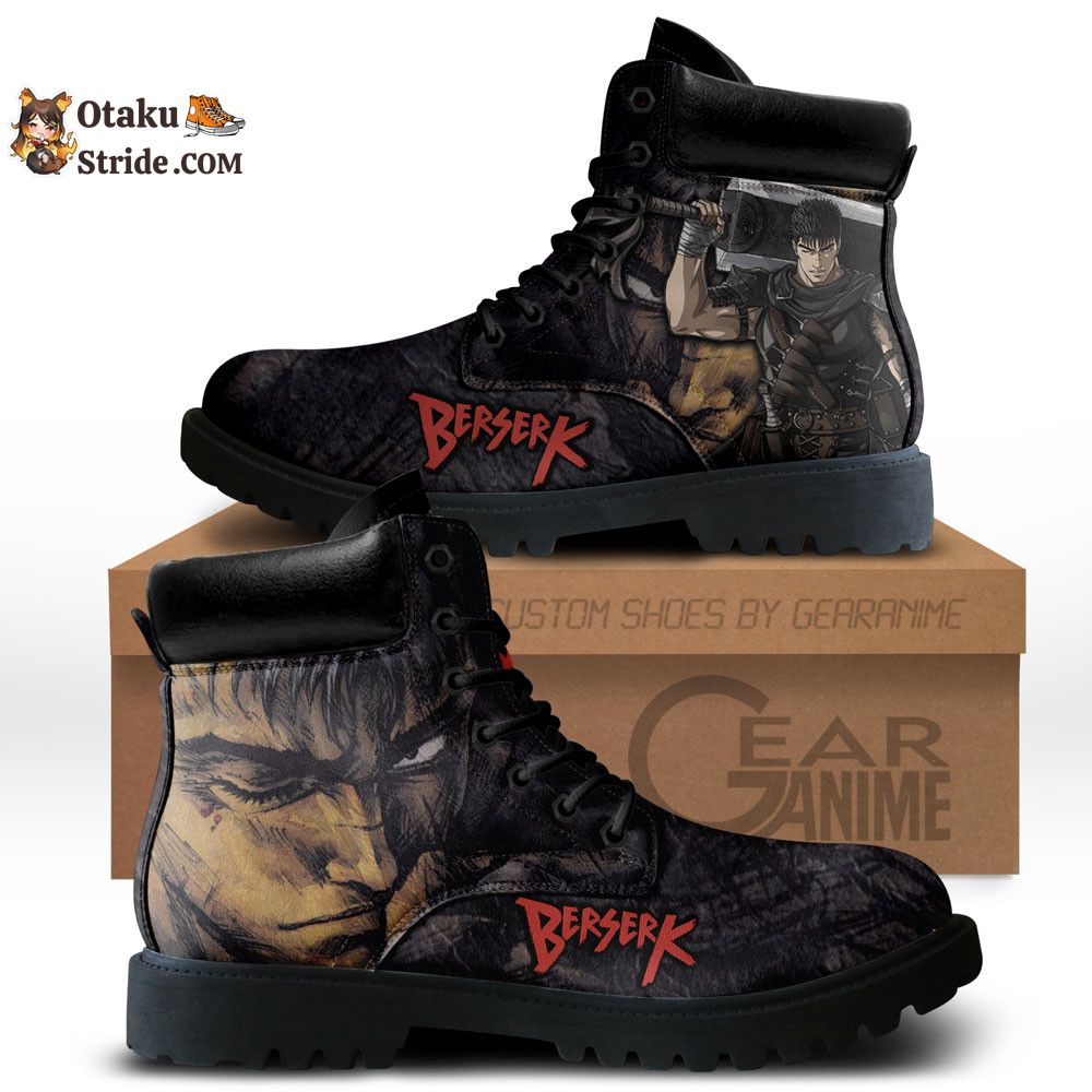 Berserk Guts Boots Anime Leather Casual NTT0610