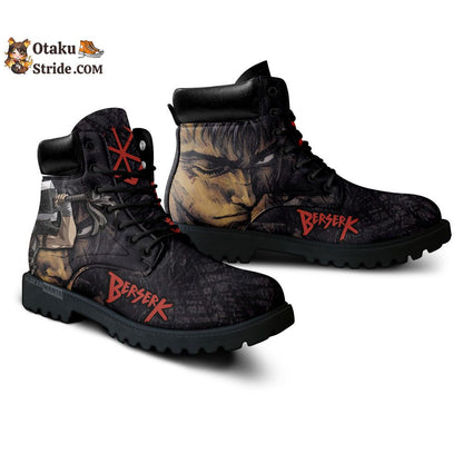 Berserk Guts Boots Anime Leather Casual NTT0610