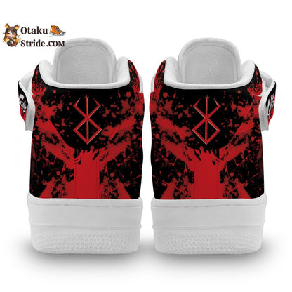 Guts Sneakers Air Mid Custom Berserk Anime Shoes Pefect Shoes For Fan