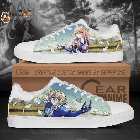 Violet Evergarden Skate Shoes Custom Anime Shoes For Fan
