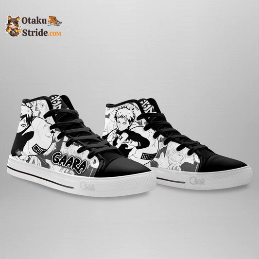 Custom Gaara Anime High Top Sneakers – Naruto Manga Shoes