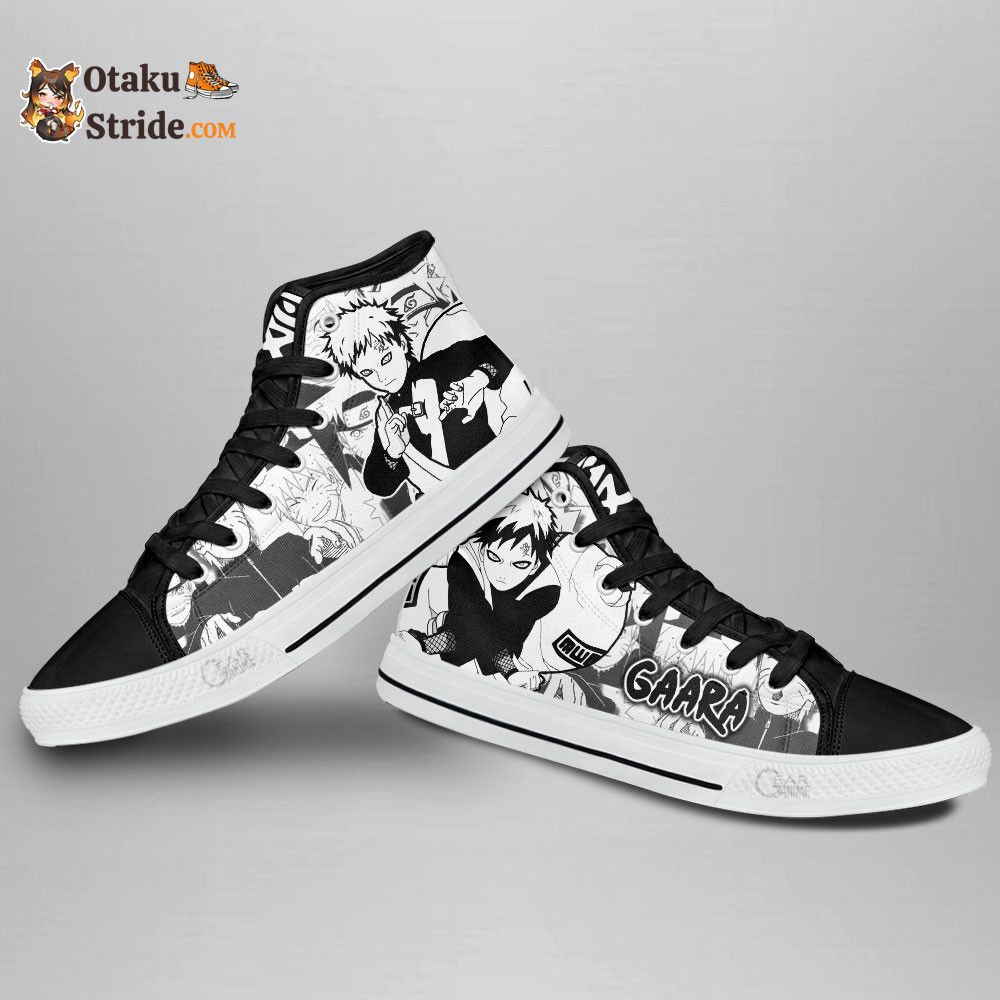 Custom Gaara Anime High Top Sneakers – Naruto Manga Shoes