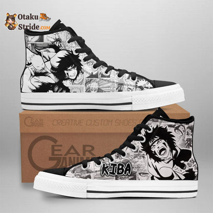 Custom Kiba Inuzuka Anime High Top Sneakers – Naruto Manga Shoes