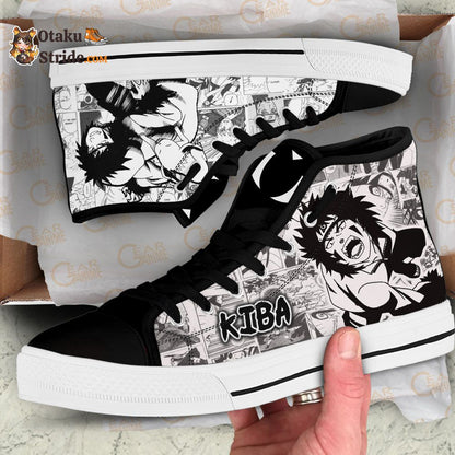 Custom Kiba Inuzuka Anime High Top Sneakers – Naruto Manga Shoes