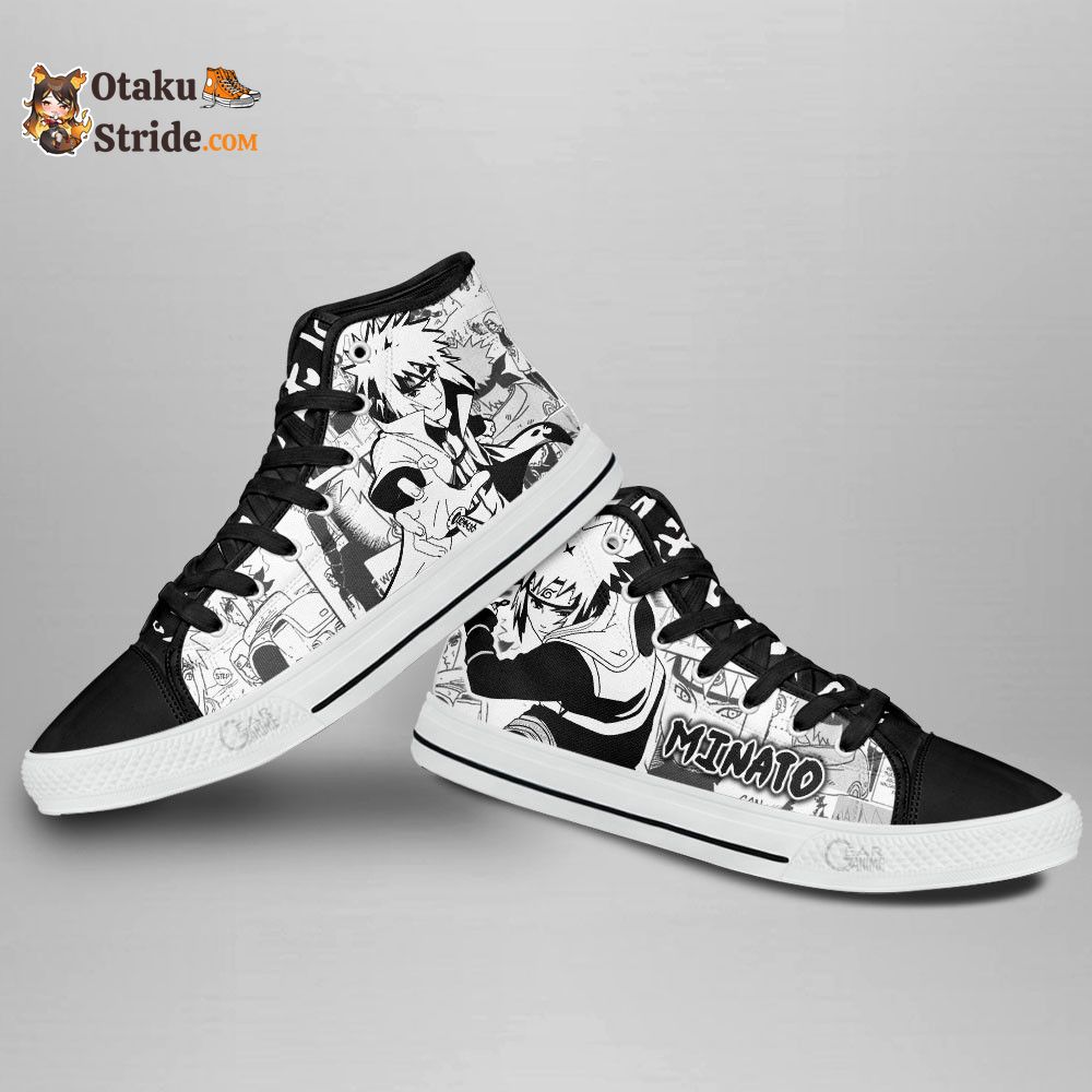 Minato Namikaze High Top Shoes from Naruto Manga