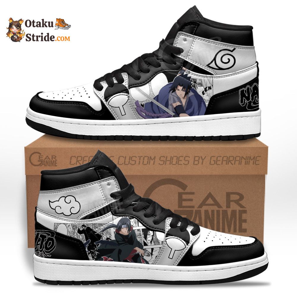 Custom Itachi and Sasuke Anime Sneakers – Naruto Manga Shoes