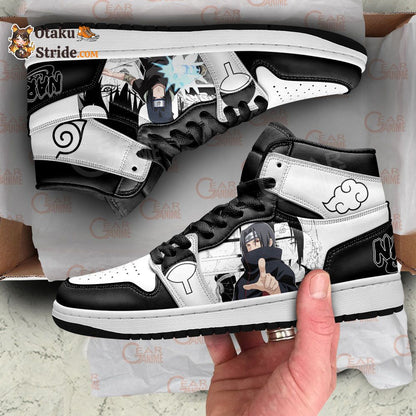 Custom Itachi and Sasuke Anime Sneakers – Naruto Manga Shoes