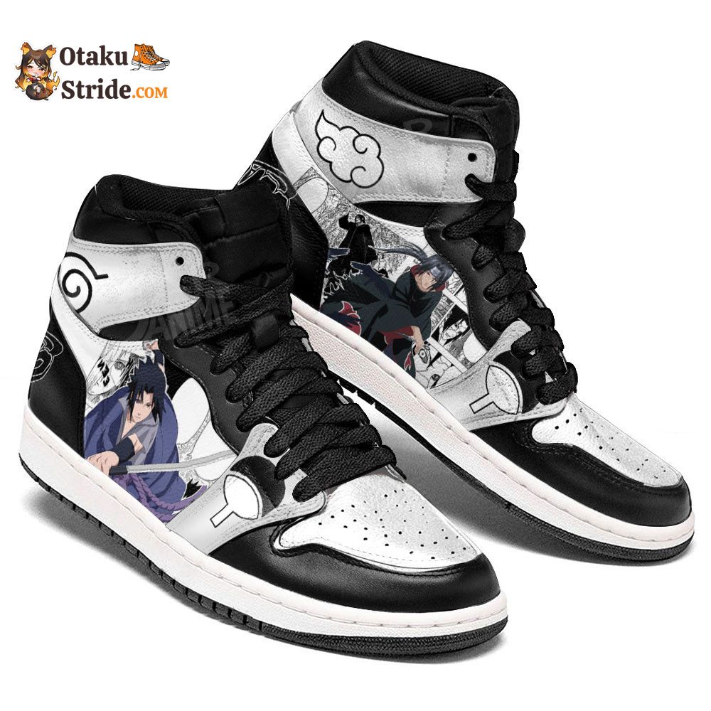 Custom Itachi and Sasuke Anime Sneakers – Naruto Manga Shoes