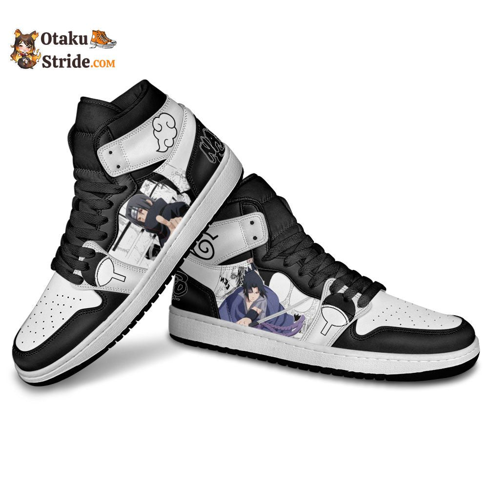 Custom Itachi and Sasuke Anime Sneakers – Naruto Manga Shoes