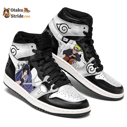 Custom Naruto Shoes – Uzumaki and Uchiha Manga Shoes