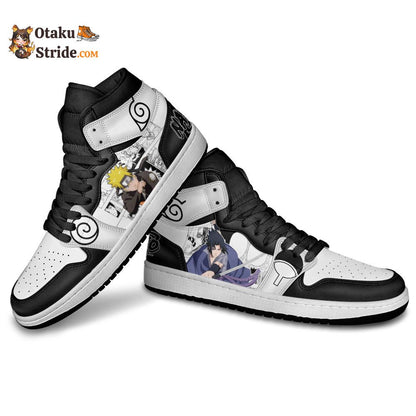 Custom Naruto Shoes – Uzumaki and Uchiha Manga Shoes