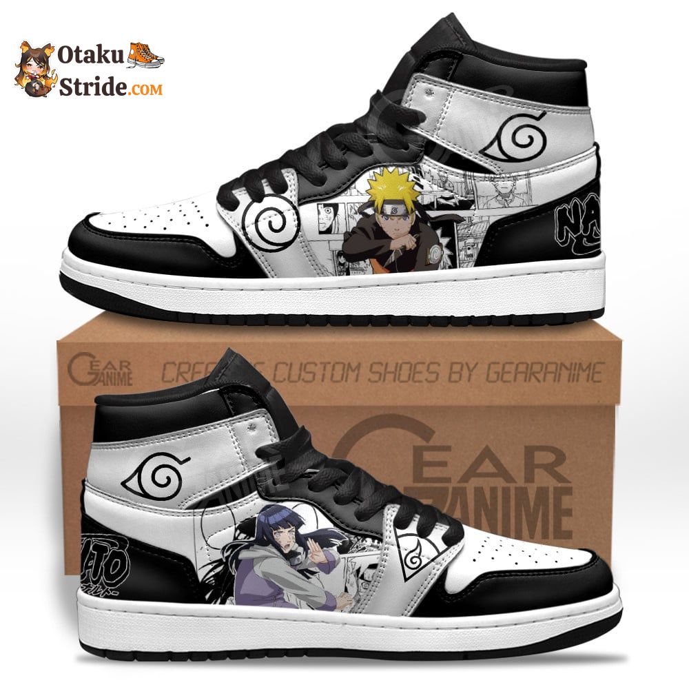 Hinata Hyuga and Nrt Uzumaki Naruto Manga Shoes