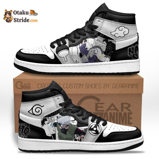 Custom Kakashi Hatake and Tobi Anime Sneakers – Naruto Manga Shoes