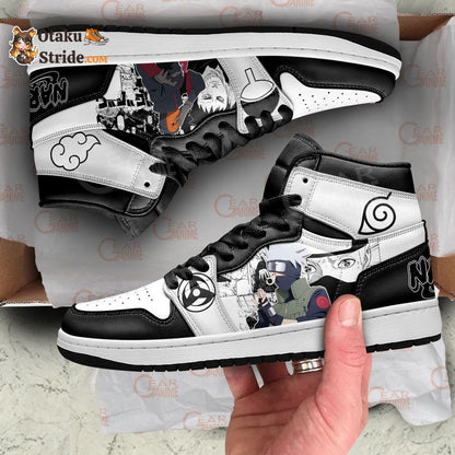 Custom Kakashi Hatake and Tobi Anime Sneakers – Naruto Manga Shoes