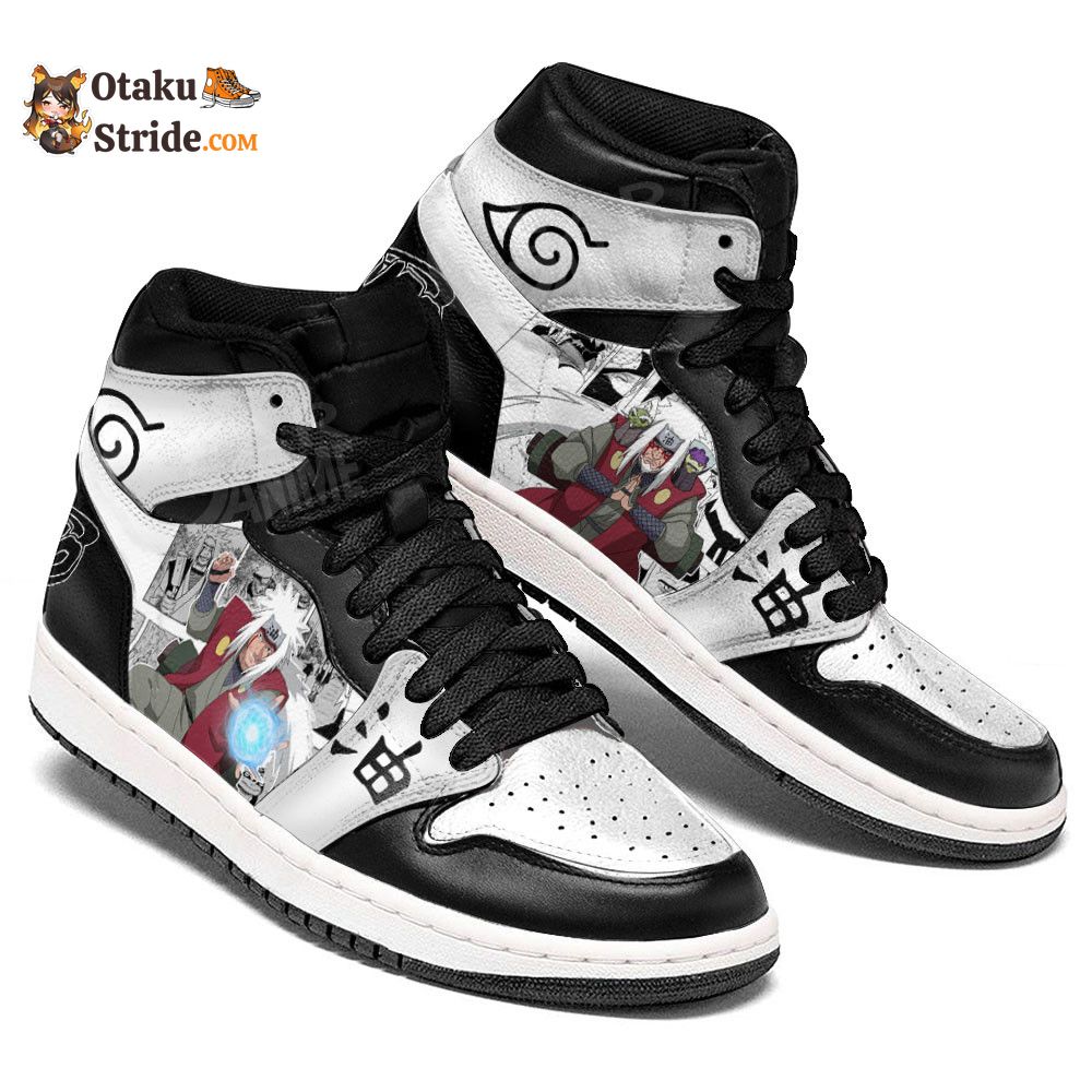 Custom Jiraiya Anime Sneakers – Naruto Manga Mix Shoes for True Fans!