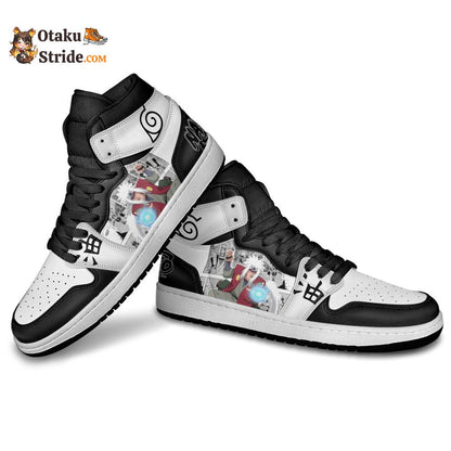 Custom Jiraiya Anime Sneakers – Naruto Manga Mix Shoes for True Fans!