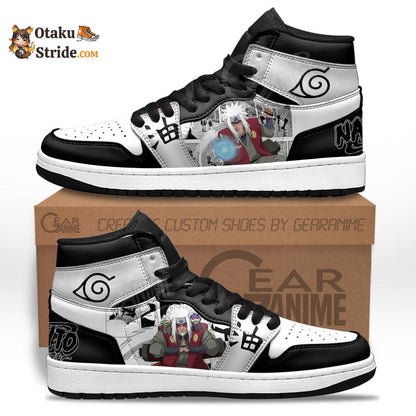 Custom Jiraiya Anime Sneakers – Naruto Manga Mix Shoes for True Fans!