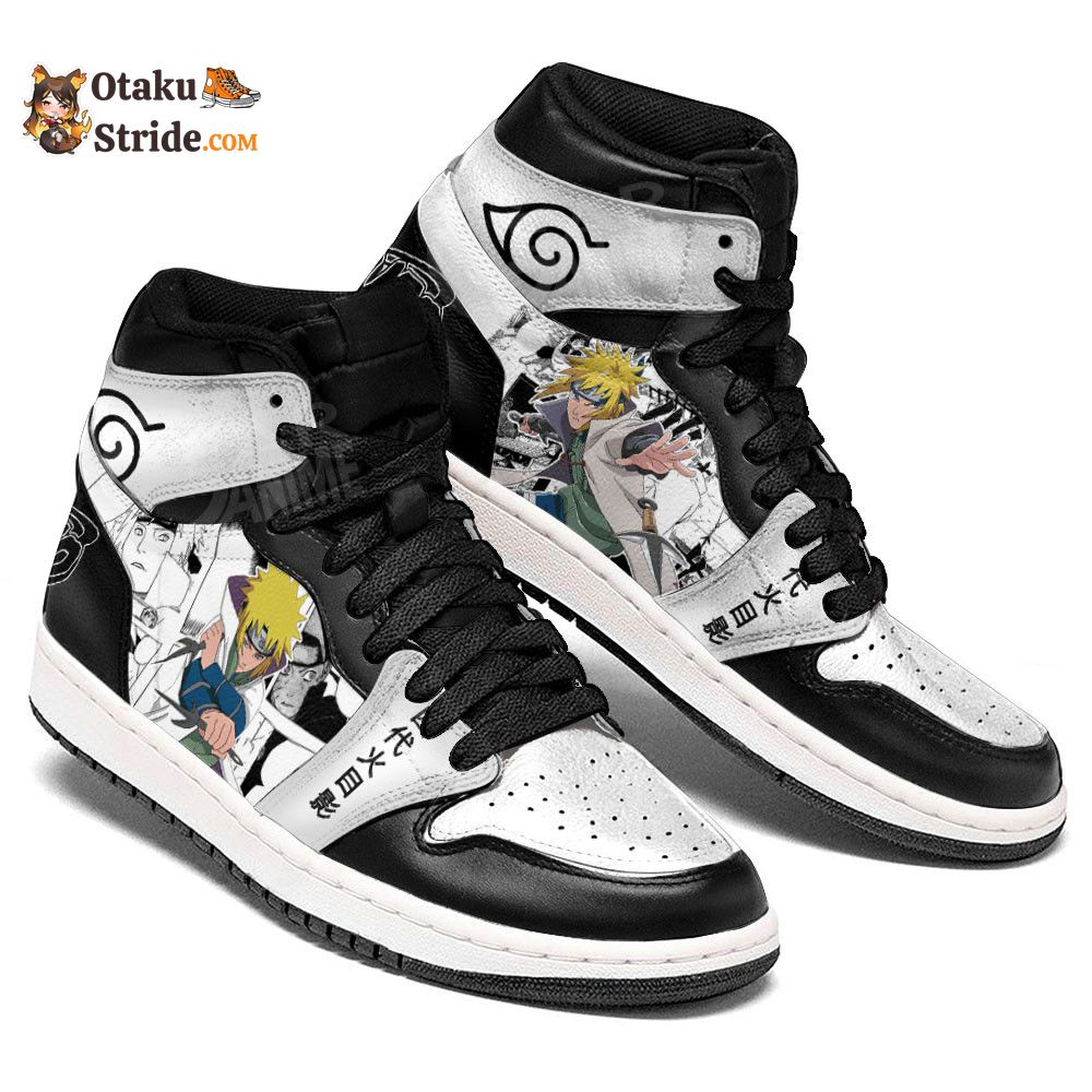 Custom Anime Sneakers Featuring Minato Namikaze from Naruto Manga Series