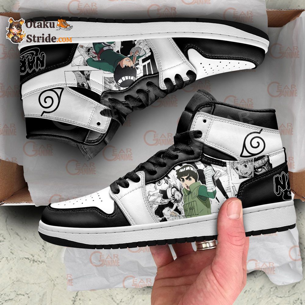 Rock Lee Sneakers with Naruto Manga Design