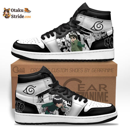 Rock Lee Sneakers with Naruto Manga Design