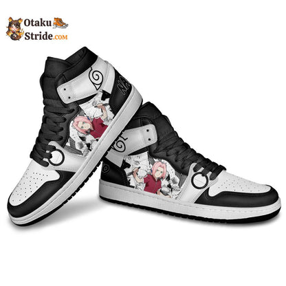 Custom Anime Sneakers Featuring Sakura Haruno from Naruto Manga Series – Unique Footwear for Anime Fans!