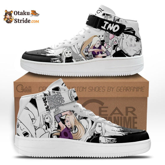 Ino Yamanaka Air Mid Shoes Mix Manga Naruto Design