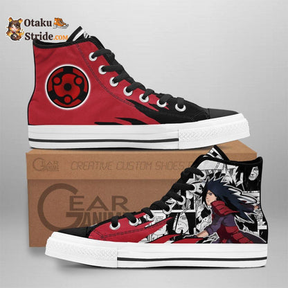 Custom Madara Uchiha Anime High Top Sneakers – Naruto Manga Mix