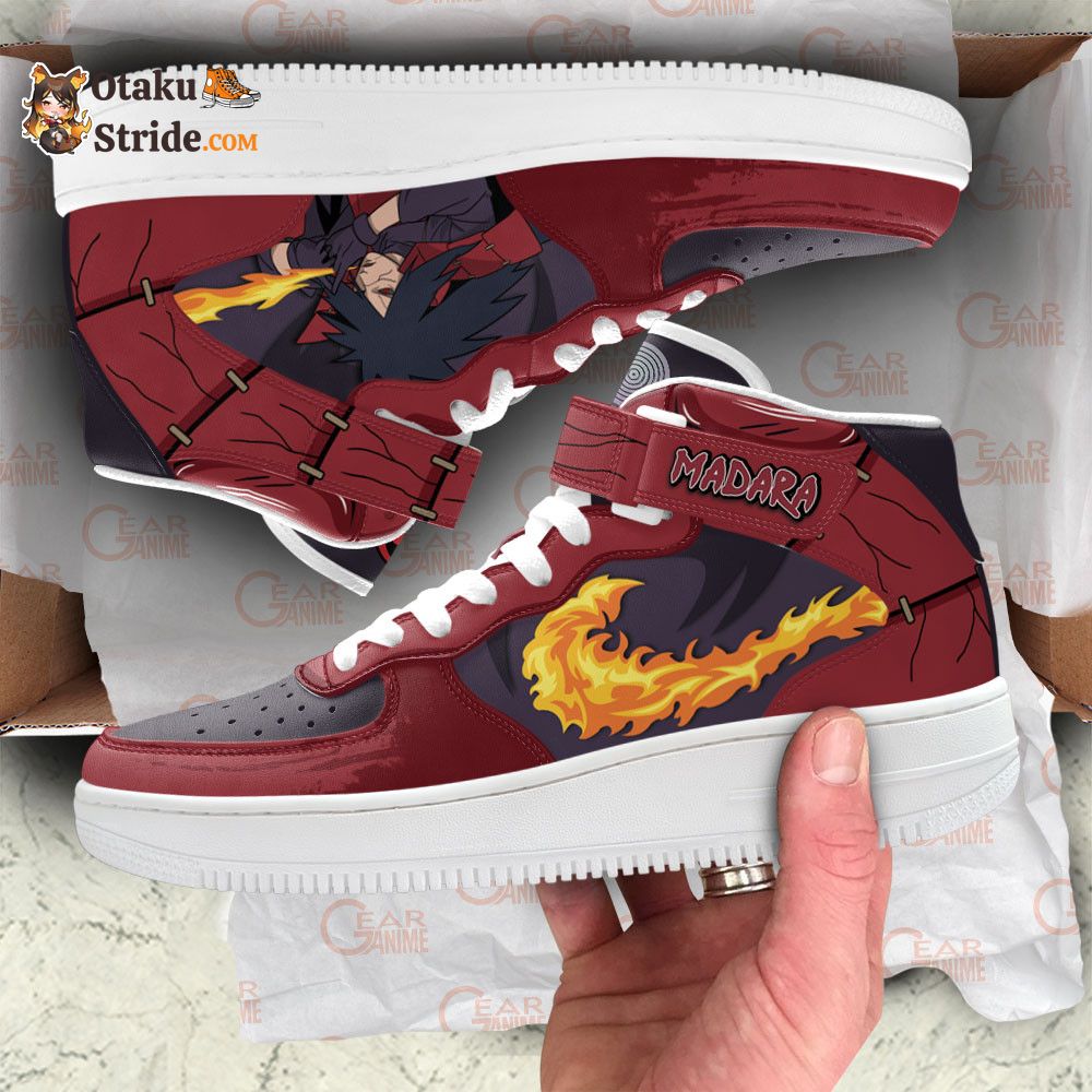 Madara Uchiha Skills Air Mid Shoes from Naruto