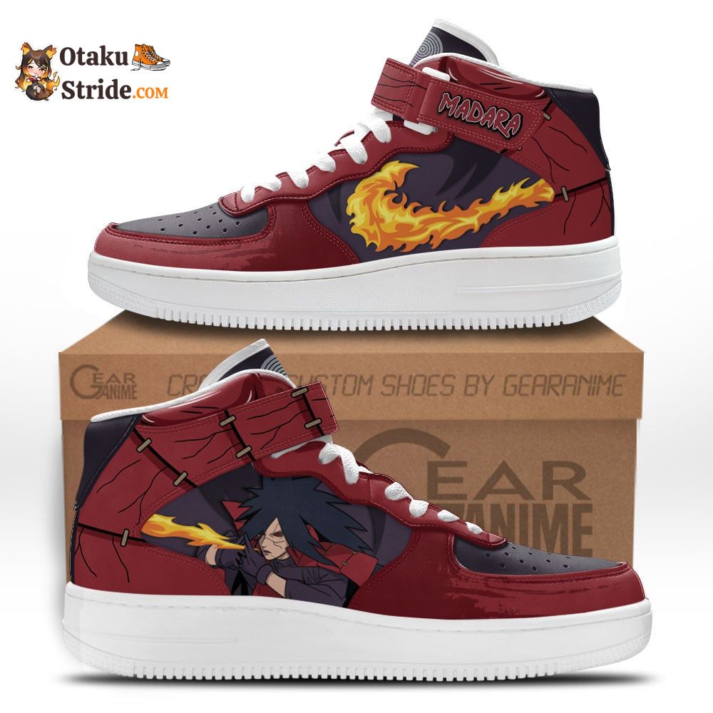 Madara Uchiha Skills Air Mid Shoes from Naruto