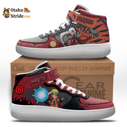 Jiraiya and Naruto Uzumaki Air Mid Shoes