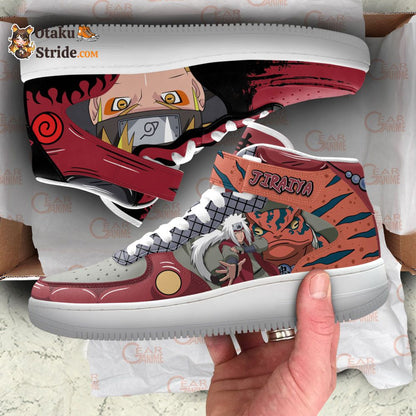 Jiraiya and Naruto Uzumaki Air Mid Shoes