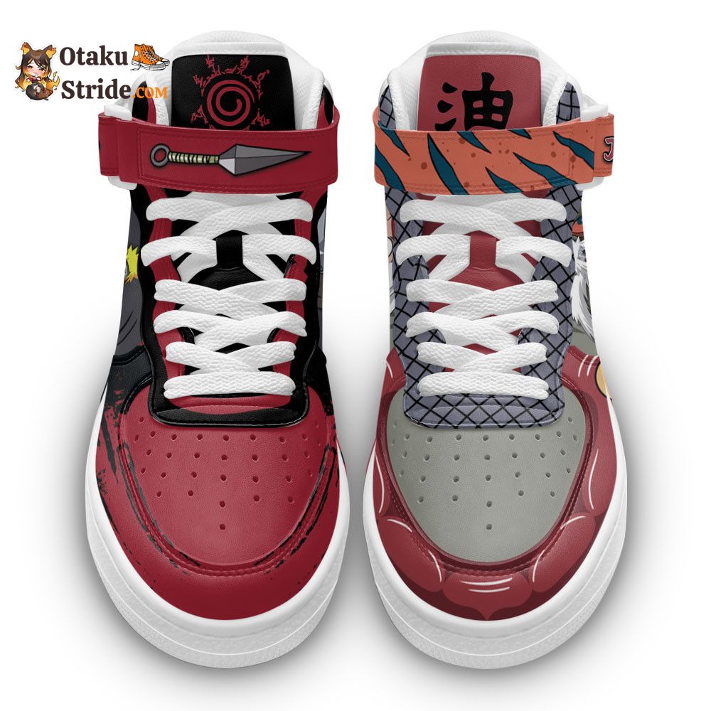 Jiraiya and Naruto Uzumaki Air Mid Shoes