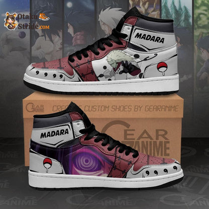 Custom Uchiha Madara Anime Sneakers for Naruto Fans – Personalized Anime Shoes