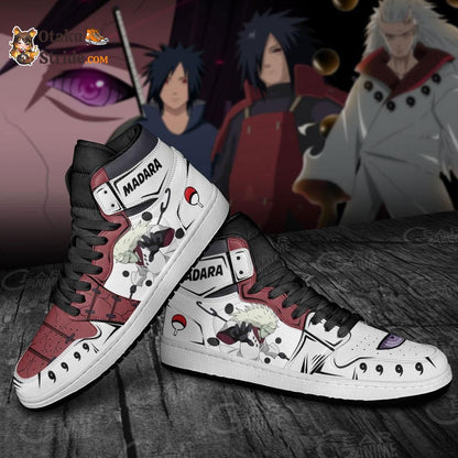 Custom Uchiha Madara Anime Sneakers for Naruto Fans – Personalized Anime Shoes