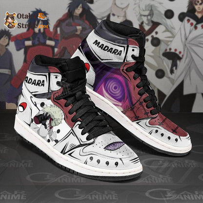 Custom Uchiha Madara Anime Sneakers for Naruto Fans – Personalized Anime Shoes