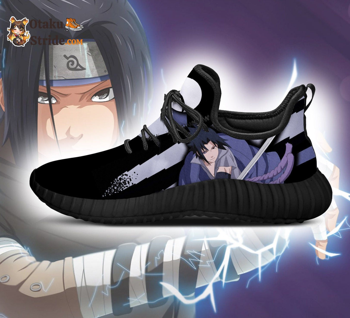 Sasuke Jutsu Reze Shoes for Naruto Fans