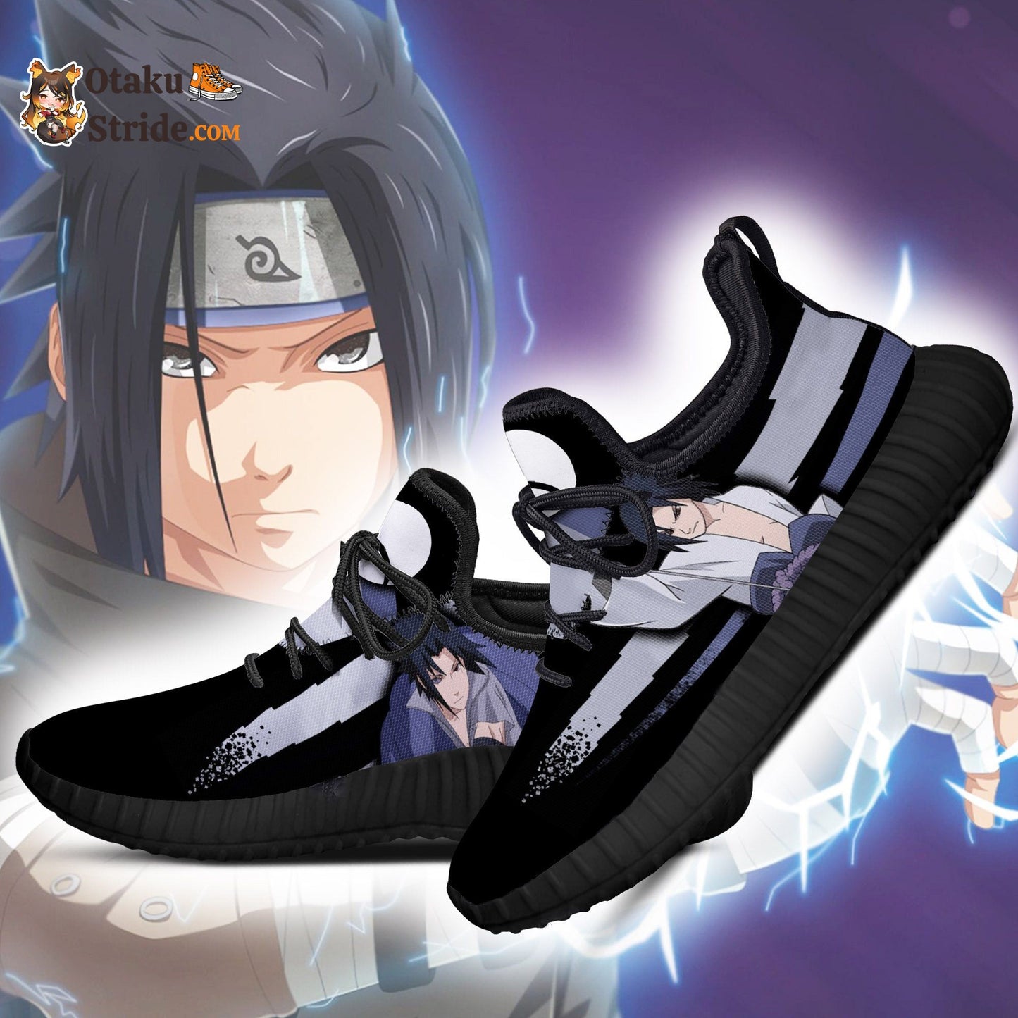 Sasuke Jutsu Reze Shoes for Naruto Fans